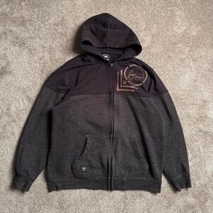 METAL MULISHA COLOUR BLOCK ZIP UP HOODIE